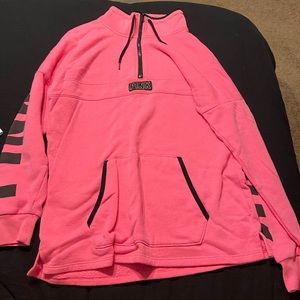 Pink half zip size small
